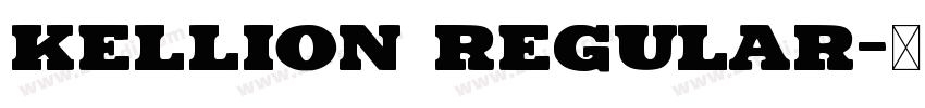 Kellion Regular字体转换